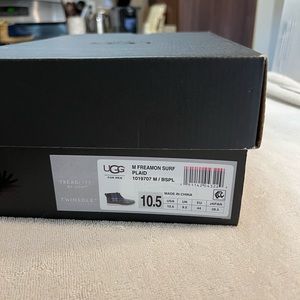 Men’s size 10.5 Ugg Freamon Surf Plaid color way slightly used